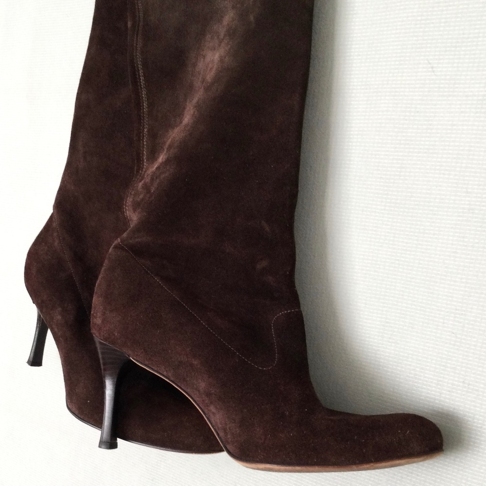 Antonio Melani Brown Suede Pull-On Boots